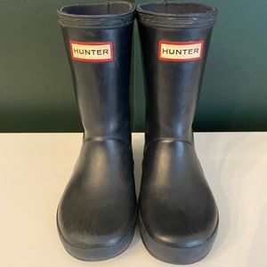 Toddler Hunter Rain Boots Navy Sz 9B/10G